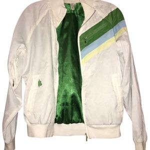 Burton White B By Satin Bomber Jacket